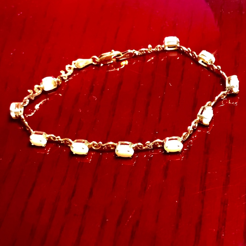 10k Gold Opal Bracelet